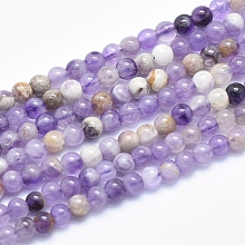 Natural Chevron Amethyst Beads Strands G-K256-51-4mm