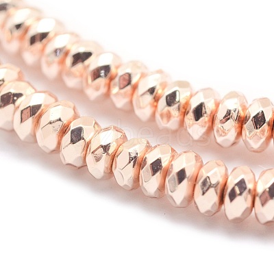 Electroplate Non-magnetic Synthetic Hematite Beads Strands G-L485-06D-LRG-1