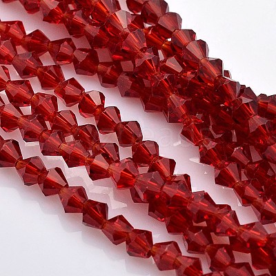 Faceted Bicone Glass Beads Strands EGLA-P017-3mm-12-1