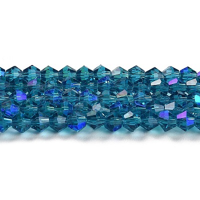 Transparent Electroplate Glass Beads Strands LS-EGLA-A039-T6mm-L01-1