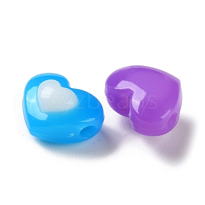 Two Tone Opaque Acrylic Beads SACR-I005-05C-1