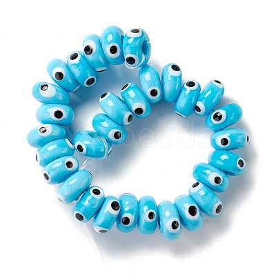 Handmade Evil Eye Lampwork Beads LAMP-F021-01D-1