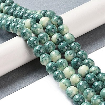 Baking Paint Glass Bead Strands GLAA-H031-01C-07-1