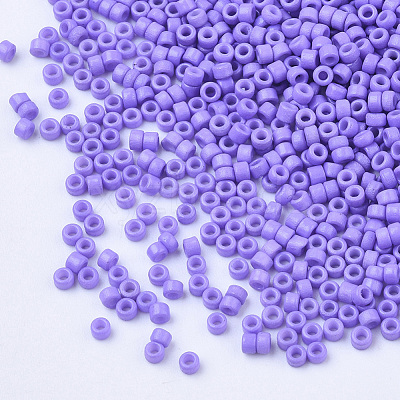 Baking Paint Cylinder Seed Beads SEED-Q036-02A-D09-1
