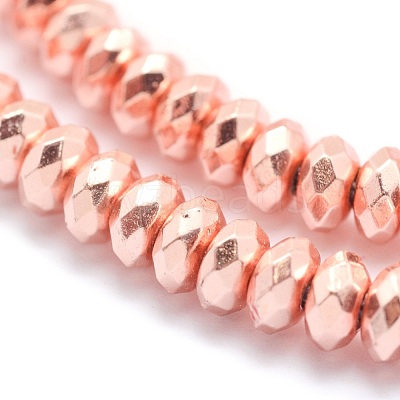 Electroplate Non-magnetic Synthetic Hematite Beads Strands G-L485-06D-RG-1