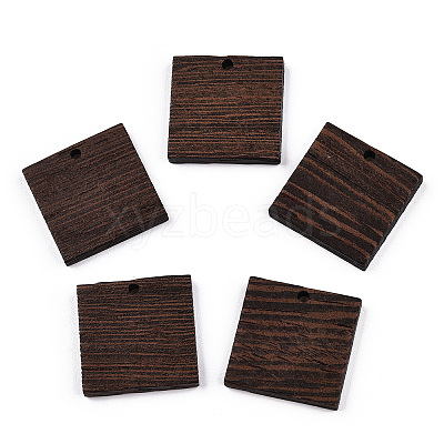 Natural Wenge Wood Pendants WOOD-T023-79-1