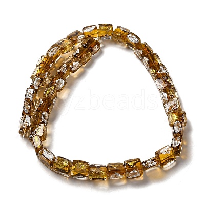 Handmade Gold Foil and Silver Foil Lampwork Beads FOIL-C001-01C-05-1