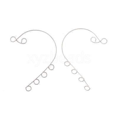 Tarnish Resistant 316 Stainless Steel Ear Cuff Findings X-STAS-H148-04P-1