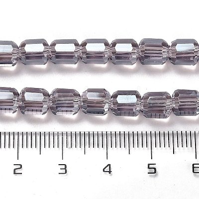 Electroplate Glass Beads Strands EGLA-D030-19N-1