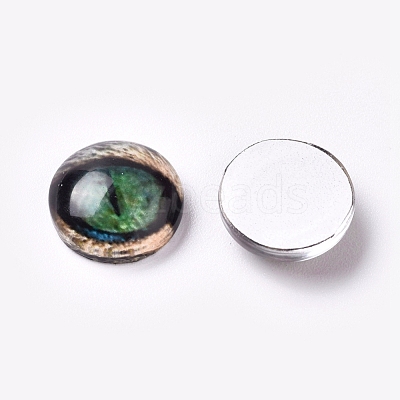 Glass Cabochons GLAA-WH0015-22F-05-1
