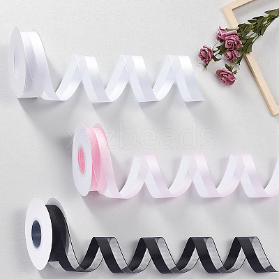 3 Rolls 3 Colors Polyester Ribbon OCOR-CY0003-55-1