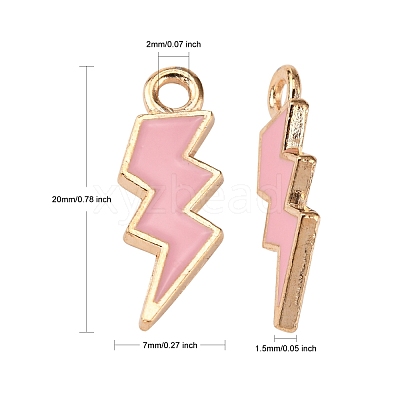 Alloy Enamel Pendants ENAM-N054-025N-1