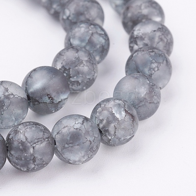 Synthetic Crackle Quartz Bead Strands X-CCG-K002-8mm-08-1