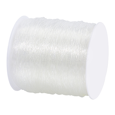 0.8mm Crystal Polyester Threads Transparent Jewelry Bracelet Beading Wire Cords EW-PH0001-0.8mm-02-1