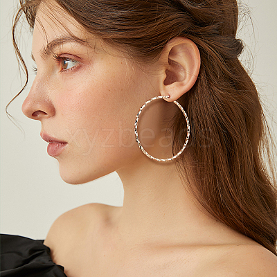 12Pairs 12 Style Stainless Steel Hoop Earrings STAS-UN0028-53-1