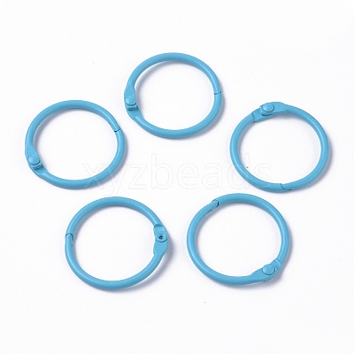 Baking Paint Iron Loose Leaf Book Binder Hinged Rings IFIN-CJC0003-01J-1