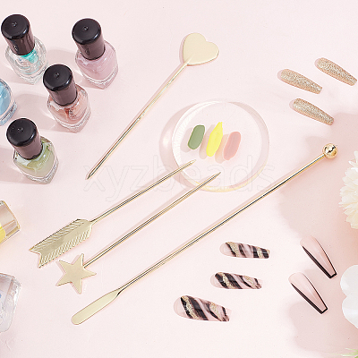 4Pcs 4 Style Nail Art Stirring Rod Tool MRMJ-BC0003-34-1