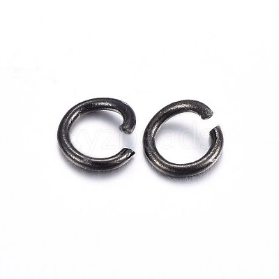 Ion Plating(IP) 304 Stainless Steel Open Jump Rings X-STAS-H467-03B-6MM-1
