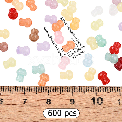 600Pcs Opaque Glass Beads SEED-PA0001-18-1