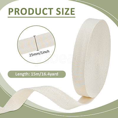 Cotton & Linen Grosgrain Ribbon OCOR-BC0009-01A-1