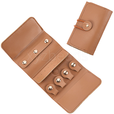 1Pc PU Leather Jewelry Rolls ABAG-CL0001-42-1