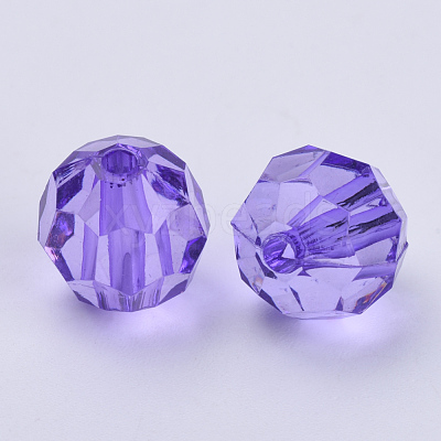 Transparent Acrylic Beads TACR-Q257-6mm-V50-1