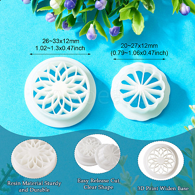2Pcs Plastic Molds DIY-TA0001-09A-1