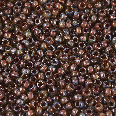 Picasso Cylinder Glass Seed Beads SEED-N011-01D-1
