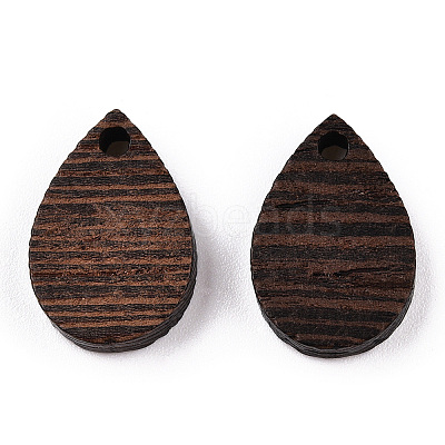Natural Wenge Wood Pendants WOOD-T023-28A-01-1