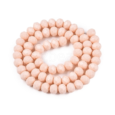 Opaque Solid Color Imitation Jade Glass Beads Strands EGLA-A044-P8mm-D05-1