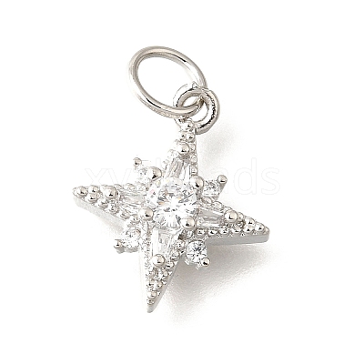 Brass Micro Pave Cubic Zirconia Pendants LS-KK-V008-09P-1
