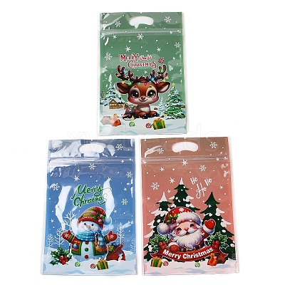 Christmas Theme Plastic Resealable Bags ABAG-Q053-07B-1