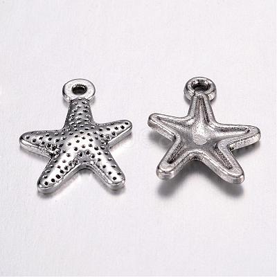 Tibetan Style Alloy Starfish/Sea Stars Pendants X-LF0463Y-1