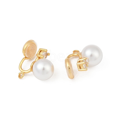 Round Brass Brass Micro Pave Clear Cubic Zirconia Ear Cuff Findings LS-KK-F902-03G-1