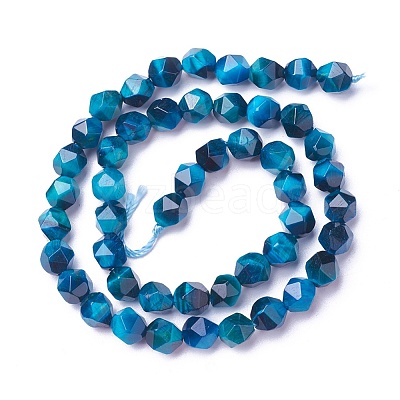 Natural Tiger Eye Beads Strands G-P424-A04-6mm-1