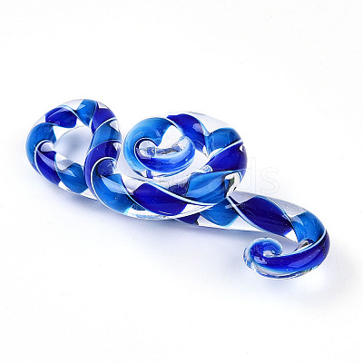 Handmade Lampwork Big Pendants LAMP-T023-07-1