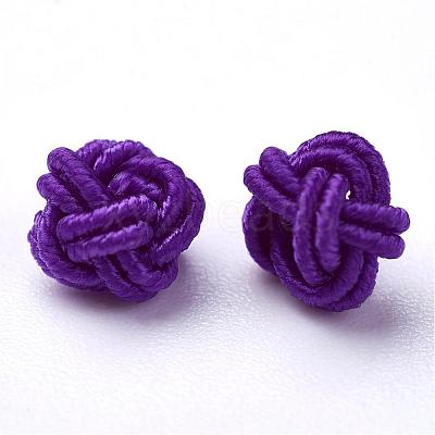 Polyester Weave Beads WOVE-N002-40-1