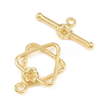 Brass Toggle Clasps LS-KK-G548-42G-01-1