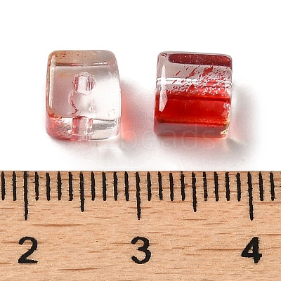 Two Tone Transparent Glass Beads X1-GLAA-NH0001-03A-1