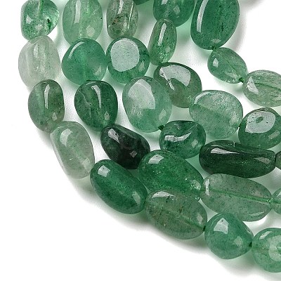 Natural Green Strawberry Quartz Beads Strands G-C268-A01-8x10mm-1