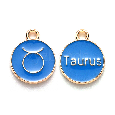 Alloy Enamel Pendants ENAM-S124-01B-02C-1