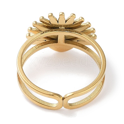 Ion Plating(IP) 304 Stainless Steel Ring RJEW-B059-01G-02-1