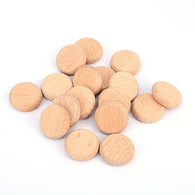 Unfinished Beech Wooden Round Pieces WOOD-NB0002-67-1