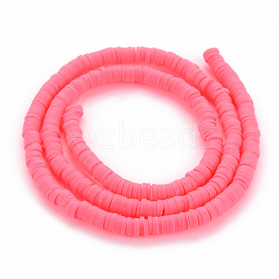 Handmade Polymer Clay Bead Strands CLAY-T002-4mm-74-1