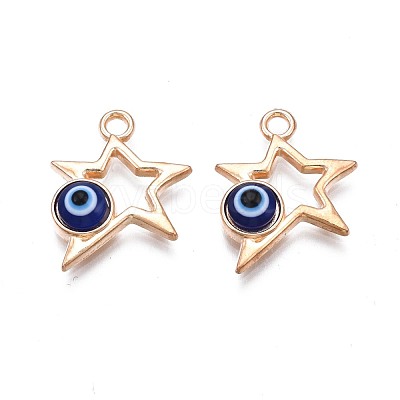 Alloy Enamel Pendants PALLOY-S132-351-1