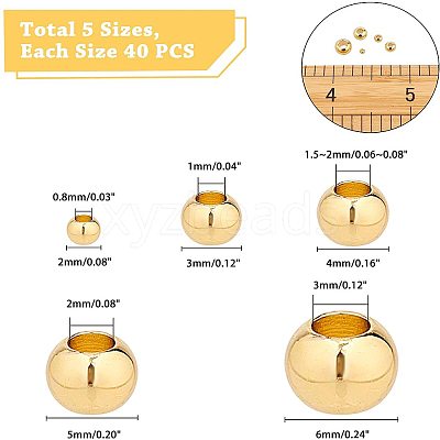 Brass Beads KK-NB0002-29G-NR-1