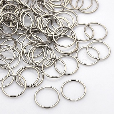 Tarnish Resistant 304 Stainless Steel Open Jump Rings STAS-N040-02-1