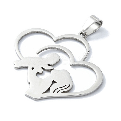 Non-Tarnish 304 Stainless Steel Pendants LS-STAS-C097-12P-1