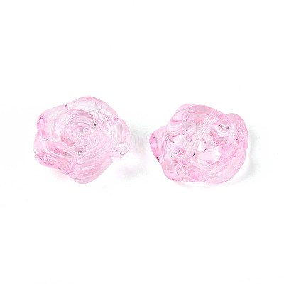 Baking Paint Transparent Glass Beads DGLA-N018-01I-1