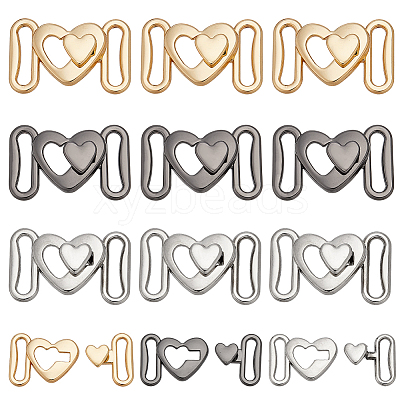 12Pcs 3 Colors Alloy Clasps FIND-AR0006-34-1